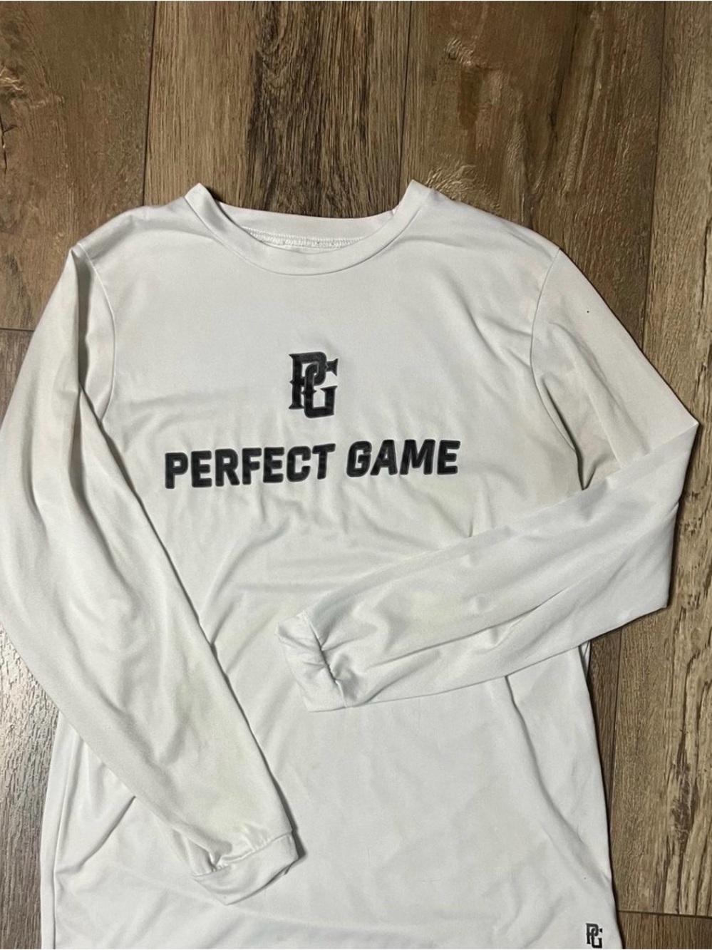 Perfect Game Long Sleeve Performance Shirt in White